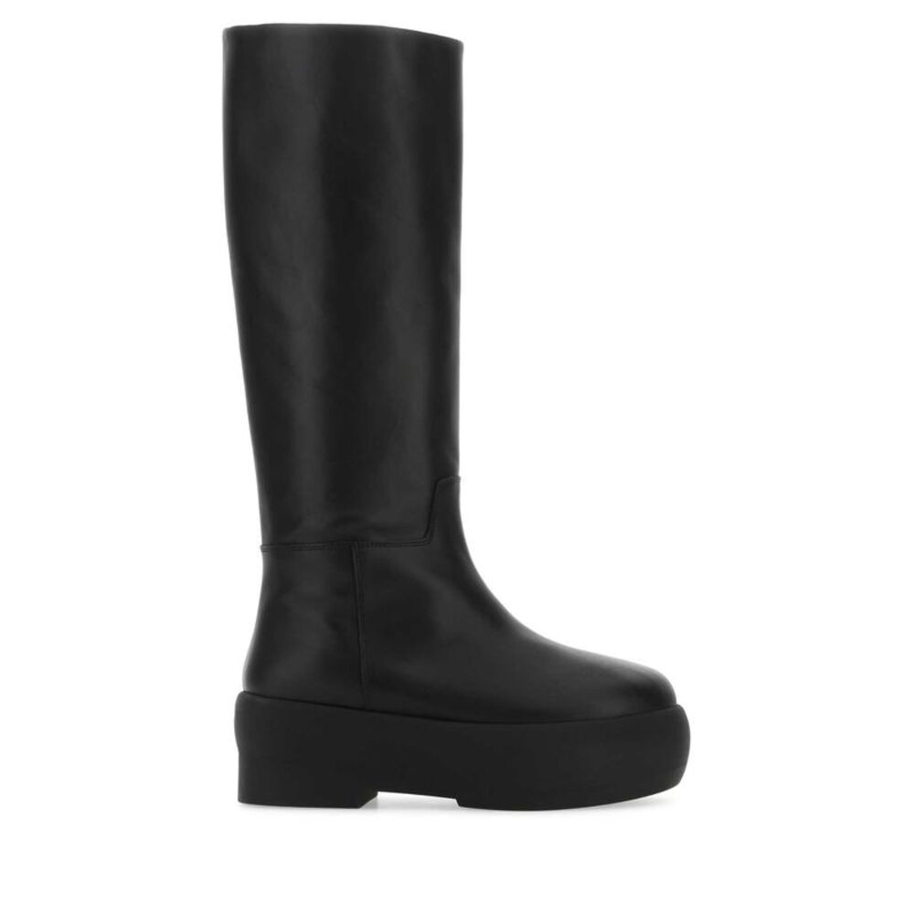 Gia Borghini Women Black Leather Gia 16 Boots